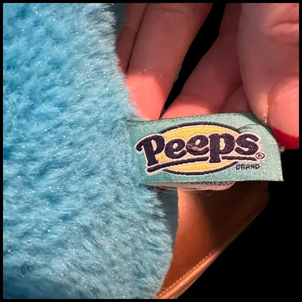 Sir PEEPS Jumbo 38" Blue Plush Bunny Easter Glasses Mustache Limited Edition - Picture 4 of 7